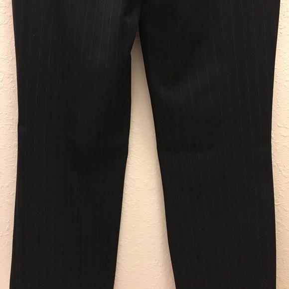Express Editor Navy Pinstriped Dress Pants Sz 0R - Picture 5 of 7